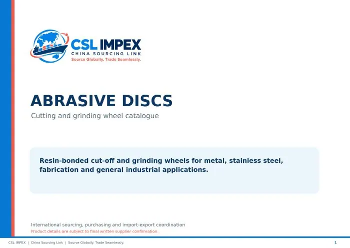 Drilling, cutting & abrasive discs catalogue cover