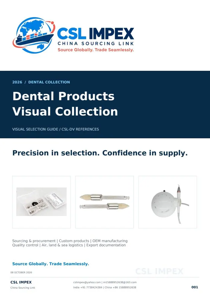 Dental Products Visual Catalogue catalogue cover