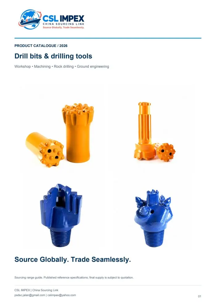 Drill Bits Product Catalogue catalogue cover