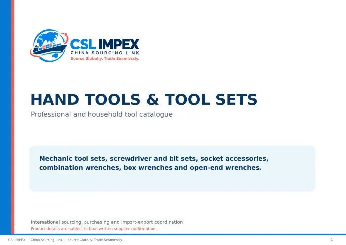 Tools & hardware catalogue cover