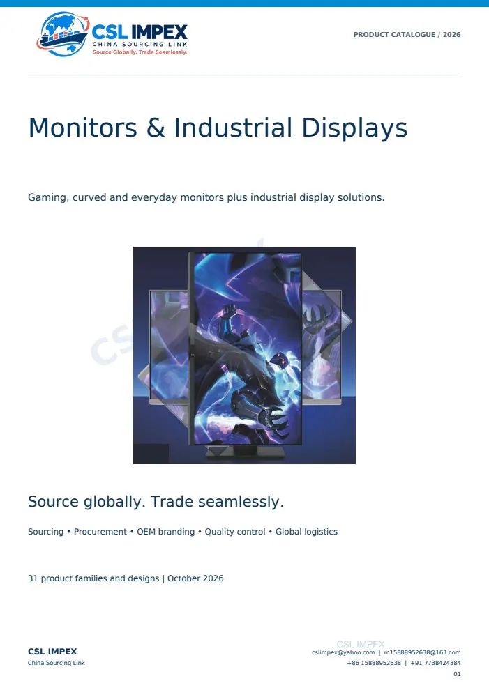 TVs & displays catalogue cover